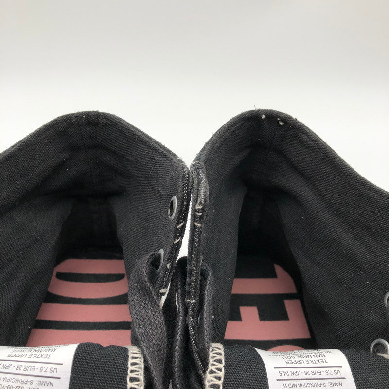 【中古品】【レディース】 DIESEL S-PRINCIPIA MID ディーゼル S-プリンシピア ミッド ウィメンズ スニーカー ハイカットスニーカー 靴 162-260715-sm-06-otoh カラー：ウォッシュドブラック 万代Net店