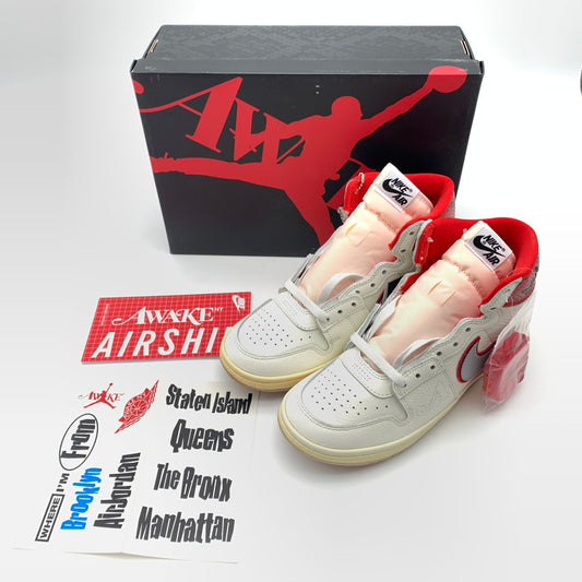 【中古美品】【メンズ】 NIKE ナイキ FN8675-100 AWAKE NY×JORDAN AIR SHIP SP "UNIVERSITY" スニーカー 靴 160-260623-st-03-otoh カラー：セイル/ブラック-ユニバーシティ レッド-メタリック プラチナム 万代Net店
