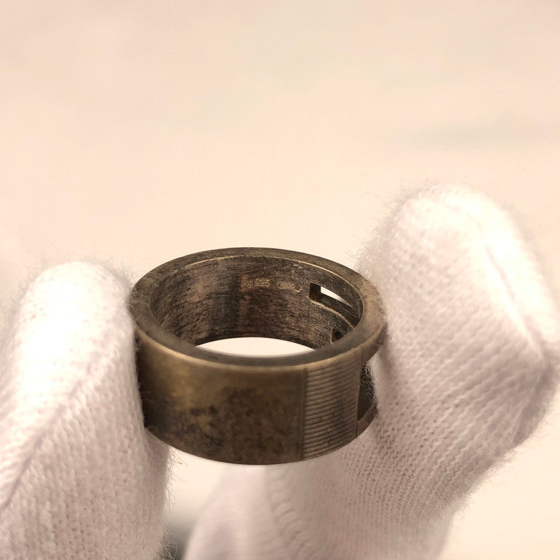 【中古品】【メンズ】 GUCCI グッチ リング アクセサリー Gロゴリング 192-260624-sm-05-otoh カラー：シルバー 10号 万代Net店