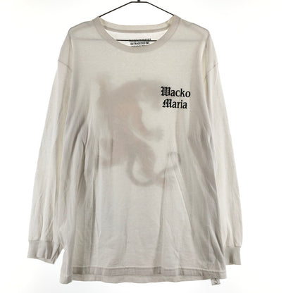 【中古品】【メンズ】 WACKO MARIA ワコマリア TIM LEHI 虎 バックプリント 長袖Tシャツ ホワイト 147-260602-sm-01-otoh サイズ：L カラー：ホワイト 万代Net店