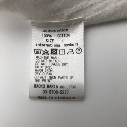 【中古品】【メンズ】 WACKO MARIA ワコマリア TIM LEHI 虎 バックプリント 長袖Tシャツ ホワイト 147-260602-sm-01-otoh サイズ：L カラー：ホワイト 万代Net店