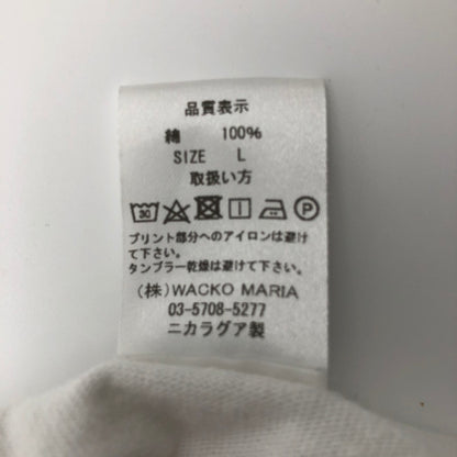 【中古品】【メンズ】 WACKO MARIA ワコマリア TIM LEHI 虎 バックプリント 長袖Tシャツ ホワイト 147-260602-sm-01-otoh サイズ：L カラー：ホワイト 万代Net店