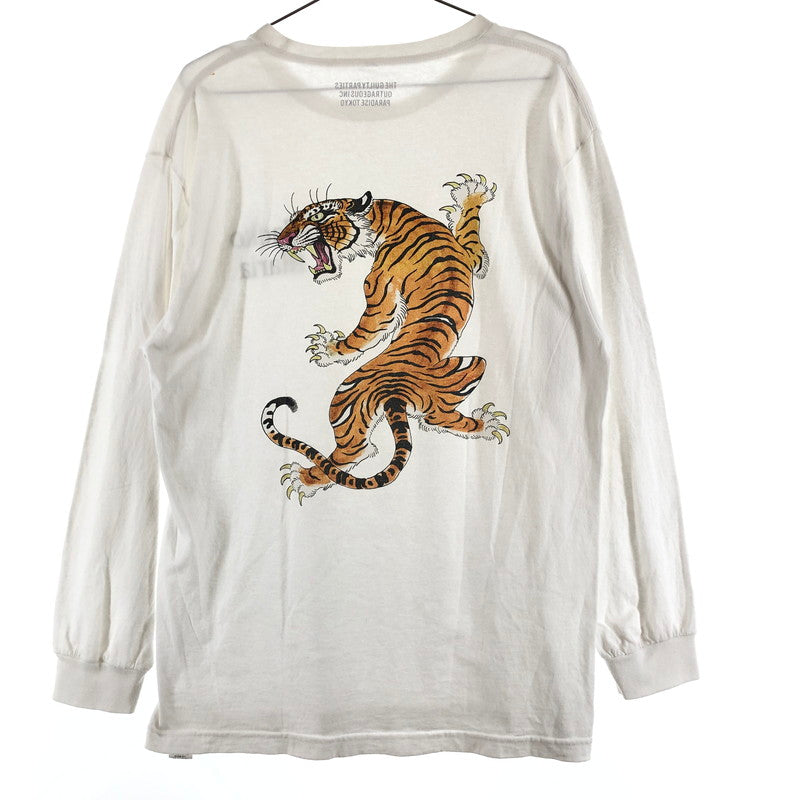 【中古品】【メンズ】 WACKO MARIA ワコマリア TIM LEHI 虎 バックプリント 長袖Tシャツ ホワイト 147-260602-sm-01-otoh サイズ：L カラー：ホワイト 万代Net店