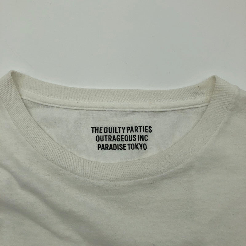 【中古品】【メンズ】 WACKO MARIA ワコマリア TIM LEHI 虎 バックプリント 長袖Tシャツ ホワイト 147-260602-sm-01-otoh サイズ：L カラー：ホワイト 万代Net店