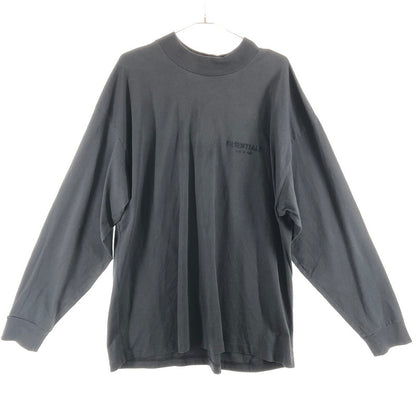 【中古美品】【メンズ】 FEAR OF GOD ESSENTIALS フィアオブゴッド エッセンシャルズ Front Logo L/S Tee 長袖Tシャツ 147-260506-sy-02-otoh サイズ：XL カラー：ブラック系 万代Net店