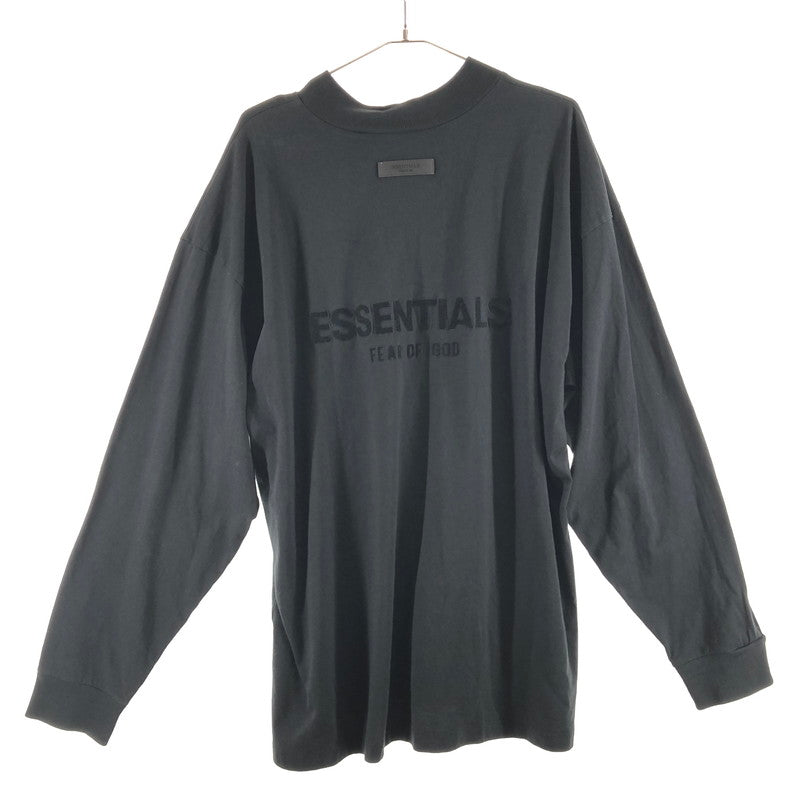 【中古美品】【メンズ】 FEAR OF GOD ESSENTIALS フィアオブゴッド エッセンシャルズ Front Logo L/S Tee 長袖Tシャツ 147-260506-sy-02-otoh サイズ：XL カラー：ブラック系 万代Net店