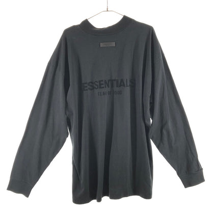【中古美品】【メンズ】 FEAR OF GOD ESSENTIALS フィアオブゴッド エッセンシャルズ Front Logo L/S Tee 長袖Tシャツ 147-260506-sy-02-otoh サイズ：XL カラー：ブラック系 万代Net店
