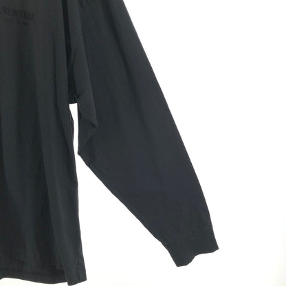 【中古美品】【メンズ】 FEAR OF GOD ESSENTIALS フィアオブゴッド エッセンシャルズ Front Logo L/S Tee 長袖Tシャツ 147-260506-sy-02-otoh サイズ：XL カラー：ブラック系 万代Net店