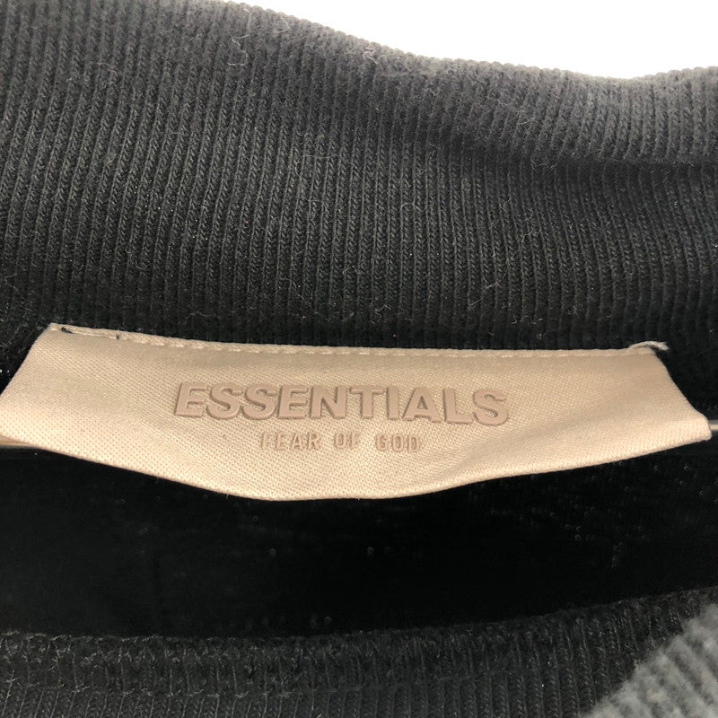 【中古美品】【メンズ】 FEAR OF GOD ESSENTIALS フィアオブゴッド エッセンシャルズ Front Logo L/S Tee 長袖Tシャツ 147-260506-sy-02-otoh サイズ：XL カラー：ブラック系 万代Net店