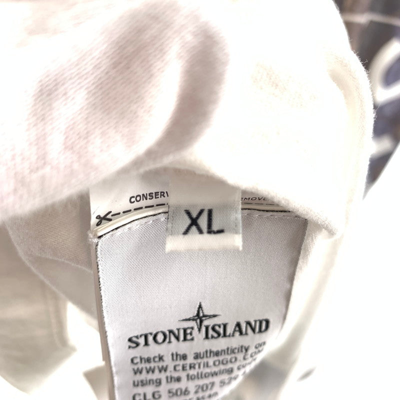 【中古品】【メンズ】 STONE ISLAND ストーンアイランド Tシャツ 147-260430-ts-03-otoh サイズ：XL カラー：ホワイト 万代Net店