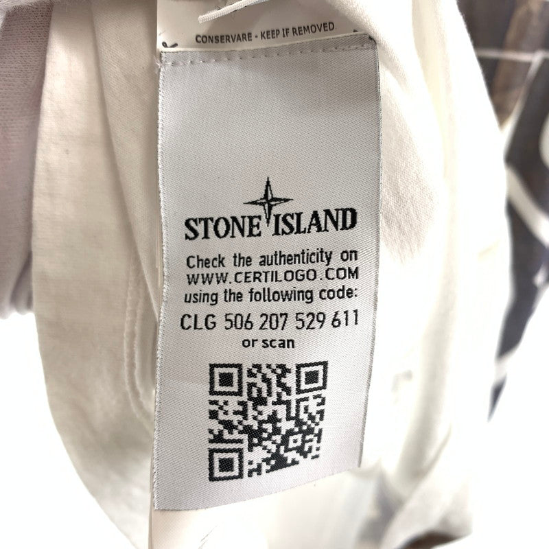 【中古品】【メンズ】 STONE ISLAND ストーンアイランド Tシャツ 147-260430-ts-03-otoh サイズ：XL カラー：ホワイト 万代Net店