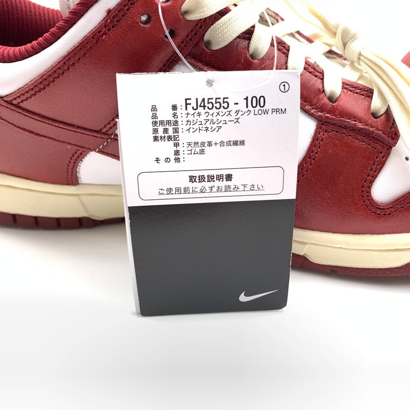【中古美品】【メンズ】 NIKE ナイキ FJ4555-100 WMNS DUNK LOW PRM "TEAM RED AND WHITE" スニーカー 靴 160-260618-st-16-otoh カラー：ホワイト / チームレッド - ココナッツミルク 万代Net店
