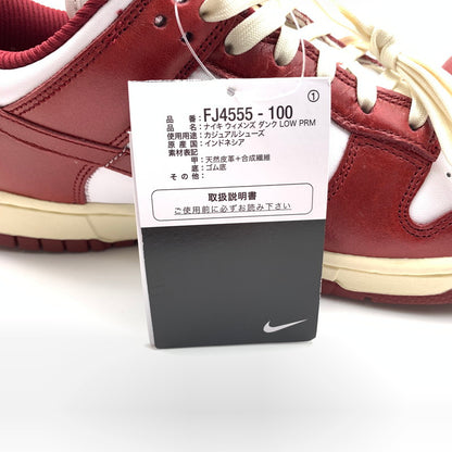 【中古美品】【メンズ】 NIKE ナイキ FJ4555-100 WMNS DUNK LOW PRM "TEAM RED AND WHITE" スニーカー 靴 160-260618-st-16-otoh カラー：ホワイト / チームレッド - ココナッツミルク 万代Net店