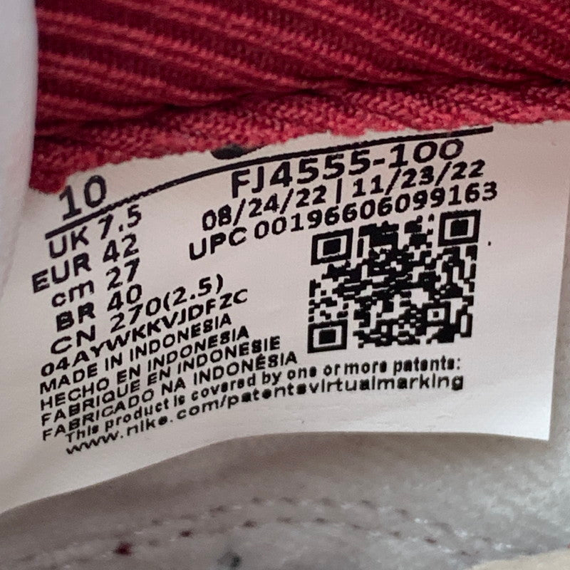 【中古美品】【メンズ】 NIKE ナイキ FJ4555-100 WMNS DUNK LOW PRM "TEAM RED AND WHITE" スニーカー 靴 160-260618-st-16-otoh カラー：ホワイト / チームレッド - ココナッツミルク 万代Net店