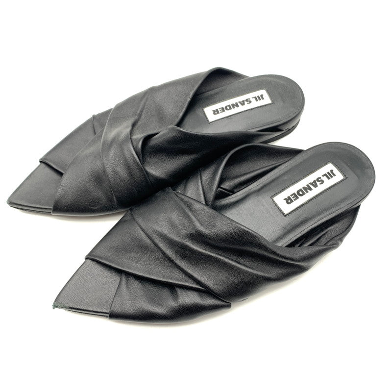 【中古品】【レディース】 JIL SANDER ジルサンダー レザーサンダル スニーカー 靴 162-260625-st-15-otoh カラー：ブラック 万代Net店