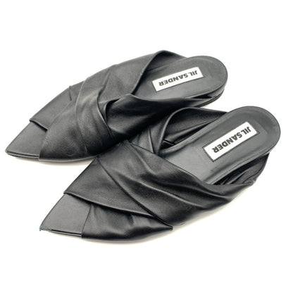 【中古品】【レディース】 JIL SANDER ジルサンダー レザーサンダル スニーカー 靴 162-260625-st-15-otoh カラー：ブラック 万代Net店