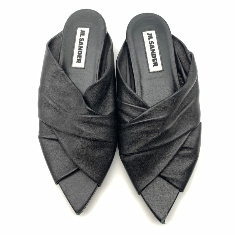 【中古品】【レディース】 JIL SANDER ジルサンダー レザーサンダル スニーカー 靴 162-260625-st-15-otoh カラー：ブラック 万代Net店