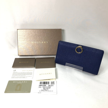 【中古品】【レディース】 BVLGARI ブルガリ ブルガリ ブルーダリア 長財布 財布 181-260624-sm-02-otoh カラー：ネイビーブルー 万代Net店