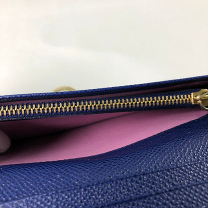 【中古品】【レディース】 BVLGARI ブルガリ ブルガリ ブルーダリア 長財布 財布 181-260624-sm-02-otoh カラー：ネイビーブルー 万代Net店