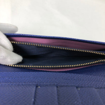 【中古品】【レディース】 BVLGARI ブルガリ ブルガリ ブルーダリア 長財布 財布 181-260624-sm-02-otoh カラー：ネイビーブルー 万代Net店