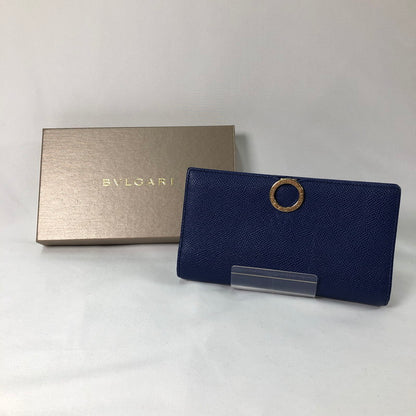 【中古品】【レディース】 BVLGARI ブルガリ ブルガリ ブルーダリア 長財布 財布 181-260624-sm-02-otoh カラー：ネイビーブルー 万代Net店
