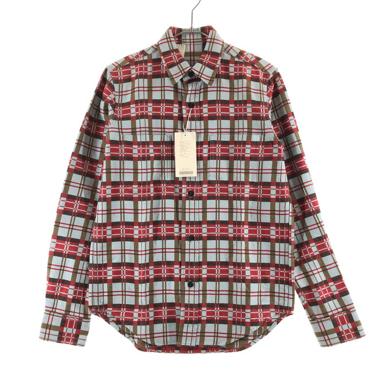 【中古品】【メンズ】 N.HOOLYWOOD N.HOOLYWOOD エヌハリウッド 長袖コットンチェックワークシャツ 長袖ネルシャツ 140-260703-sm-08-otoh カラー：ライトブルー レッド 万代Net店
