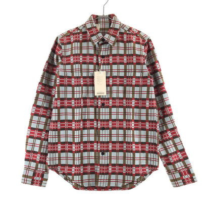【中古品】【メンズ】 N.HOOLYWOOD N.HOOLYWOOD エヌハリウッド 長袖コットンチェックワークシャツ 長袖ネルシャツ 140-260703-sm-08-otoh カラー：ライトブルー レッド 万代Net店