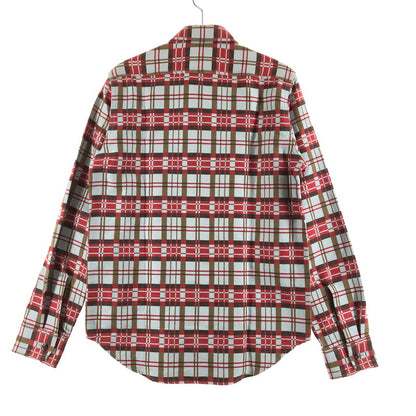 【中古品】【メンズ】 N.HOOLYWOOD N.HOOLYWOOD エヌハリウッド 長袖コットンチェックワークシャツ 長袖ネルシャツ 140-260703-sm-08-otoh カラー：ライトブルー レッド 万代Net店