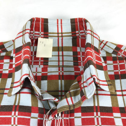 【中古品】【メンズ】 N.HOOLYWOOD N.HOOLYWOOD エヌハリウッド 長袖コットンチェックワークシャツ 長袖ネルシャツ 140-260703-sm-08-otoh カラー：ライトブルー レッド 万代Net店