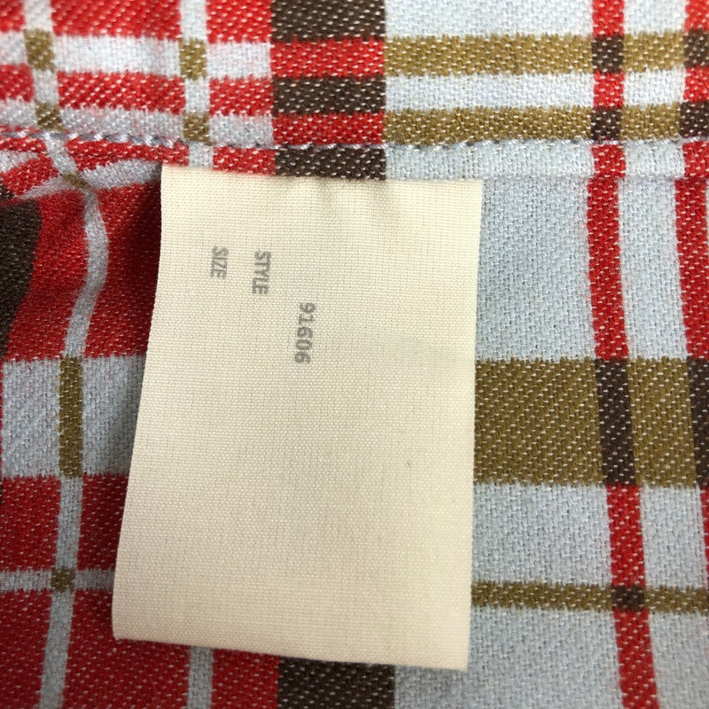 【中古品】【メンズ】 N.HOOLYWOOD N.HOOLYWOOD エヌハリウッド 長袖コットンチェックワークシャツ 長袖ネルシャツ 140-260703-sm-08-otoh カラー：ライトブルー レッド 万代Net店