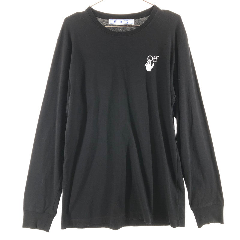 【中古品】【メンズ】 OFF-WHIITE オフホワイト OMAB001F21JER001 長袖カットソー Tシャツ 147-260510-sy-01-otoh サイズ：XL カラー：ブラック系 万代Net店