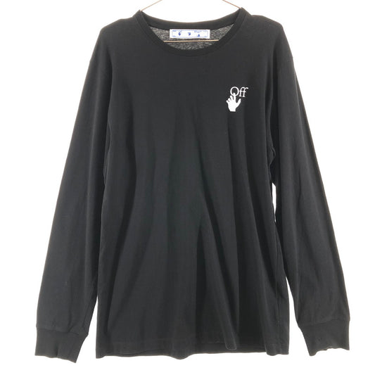 【中古品】【メンズ】 OFF-WHIITE オフホワイト OMAB001F21JER001 長袖カットソー Tシャツ 147-260510-sy-01-otoh サイズ：XL カラー：ブラック系 万代Net店