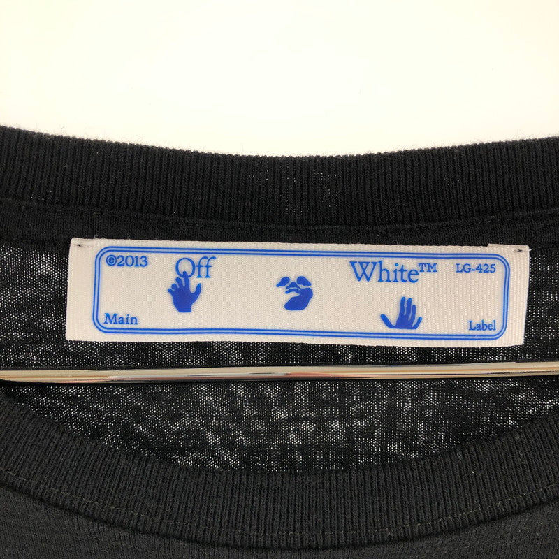 【中古品】【メンズ】 OFF-WHIITE オフホワイト OMAB001F21JER001 長袖カットソー Tシャツ 147-260510-sy-01-otoh サイズ：XL カラー：ブラック系 万代Net店