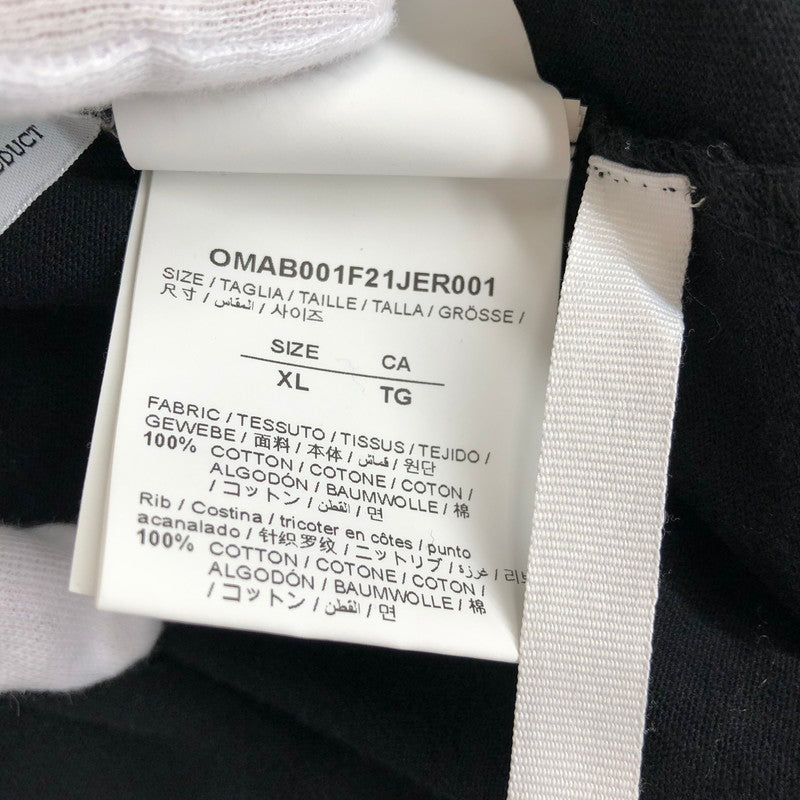 【中古品】【メンズ】 OFF-WHIITE オフホワイト OMAB001F21JER001 長袖カットソー Tシャツ 147-260510-sy-01-otoh サイズ：XL カラー：ブラック系 万代Net店