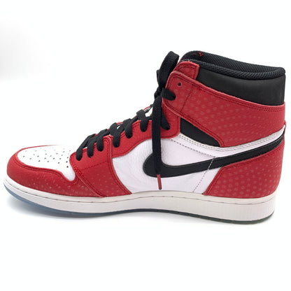 【中古美品】【メンズ】 NIKE ナイキ SPIDERMAN スパイダーマン 555088-602 AIR JORDAN エアジョーダン 1 ORIGIN STORY GYM RED WHITE PHOTO BLUE BLACK スニーカー 靴 160-260404-ts-05-otoh 万代Net店