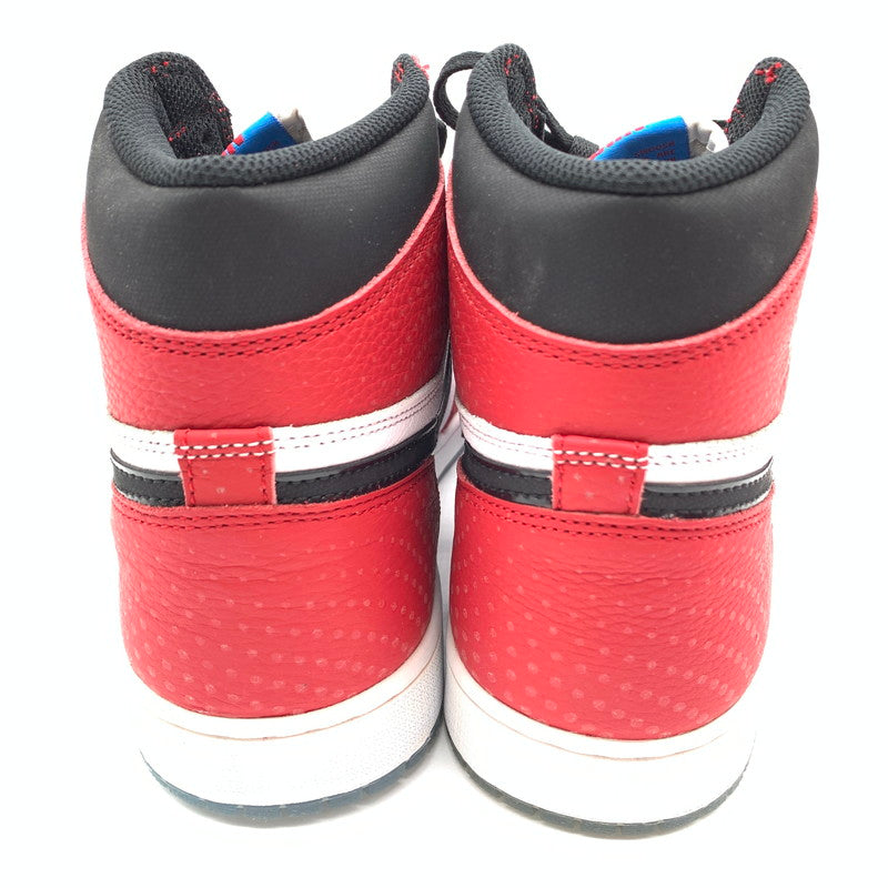 【中古美品】【メンズ】 NIKE ナイキ SPIDERMAN スパイダーマン 555088-602 AIR JORDAN エアジョーダン 1 ORIGIN STORY GYM RED WHITE PHOTO BLUE BLACK スニーカー 靴 160-260404-ts-05-otoh 万代Net店
