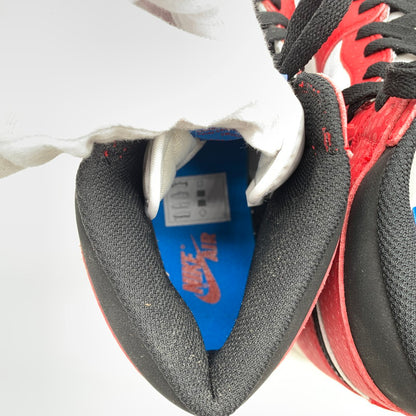 【中古美品】【メンズ】 NIKE ナイキ SPIDERMAN スパイダーマン 555088-602 AIR JORDAN エアジョーダン 1 ORIGIN STORY GYM RED WHITE PHOTO BLUE BLACK スニーカー 靴 160-260404-ts-05-otoh 万代Net店