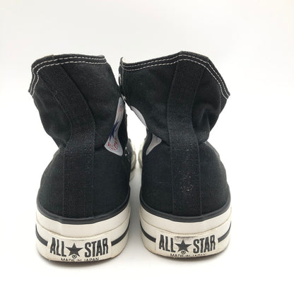 【中古品】【メンズ】 CONVERSE ALL STAR MADE　IN　JAPAN コンバース キャンバス オールスター ハイカット スニーカー 靴 162-260707-sm-02-otoh カラー：ブラック 万代Net店
