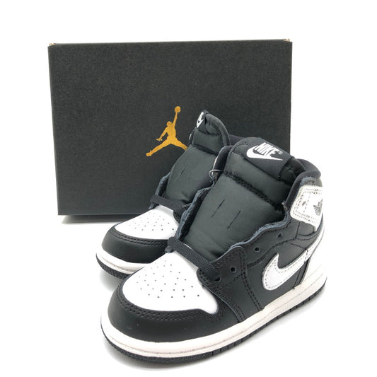 【中古美品】【キッズ】 NIKE JORDAN 1 RETRO HIGH OG (TD) black/white-wht fd1413-010 160-260321-ts-04-otoh サイズ：13cm カラー：ブラック/ホワイト 万代Net店