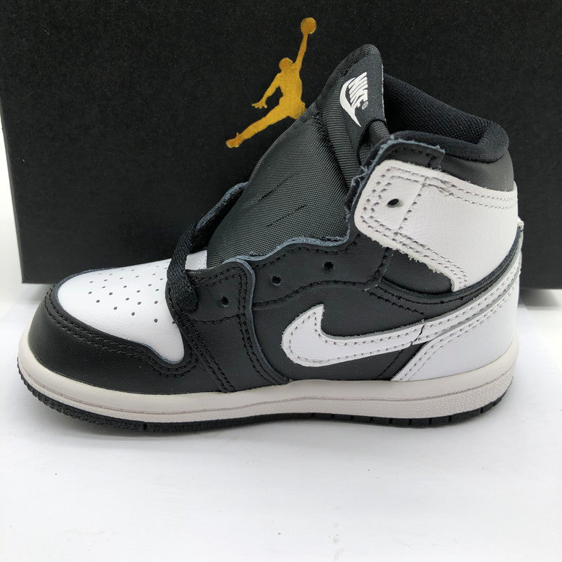 【中古美品】【キッズ】 NIKE JORDAN 1 RETRO HIGH OG (TD) black/white-wht fd1413-010 160-260321-ts-04-otoh サイズ：13cm カラー：ブラック/ホワイト 万代Net店