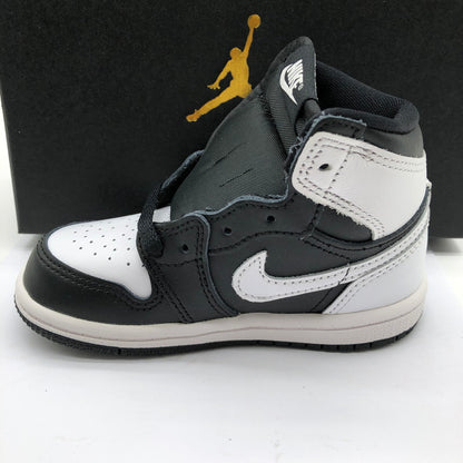 【中古美品】【キッズ】 NIKE JORDAN 1 RETRO HIGH OG (TD) black/white-wht fd1413-010 160-260321-ts-04-otoh サイズ：13cm カラー：ブラック/ホワイト 万代Net店
