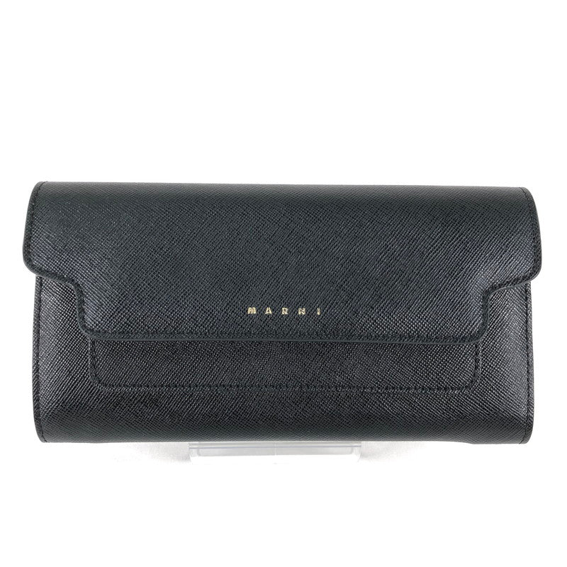 【中古品】【レディース】 MARNI マルニ 長財布 財布 181-260625-sm-02-otoh カラー：ブラック 万代Net店
