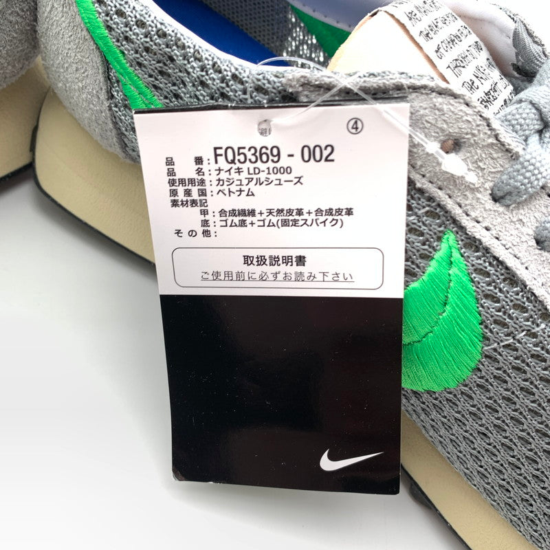 【中古美品】【メンズ】 STUSSY × NIKE ステューシー ナイキ FQ5369-002 LD-1000 Particle Grey スニーカー 靴 160-260601-st-03-otoh カラー：パーティクルグレー/グリーンスパーク 万代Net店