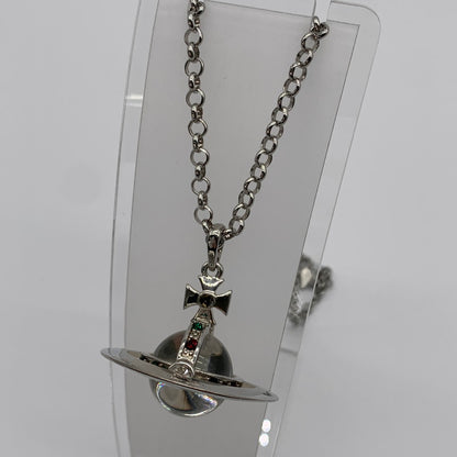 【中古品】【メンズ/レディース】 Vivienne Westwood ヴィヴィアンウエストウッド Orb Necklace オーブ ネックレス ペンダント 182-260311-nm-02-otoh カラー：シルバー 万代Net店