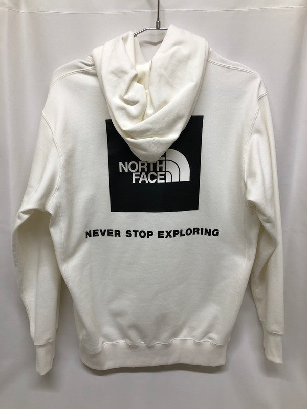 【中古品】【メンズ】 THE NORTH FACE ザ・ノースフェイス THE NORTH FACE NT12336 BACK SQUARE LOGO HOODIE ノースフェイス 144-250223-rn-19-oto サイズ：S カラー：白　ホワイト 万代Net店