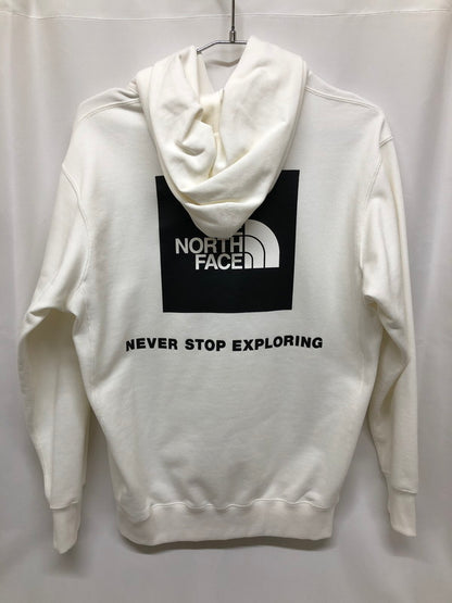 【中古品】【メンズ】 THE NORTH FACE ザ・ノースフェイス THE NORTH FACE NT12336 BACK SQUARE LOGO HOODIE ノースフェイス 144-250223-rn-19-oto サイズ：S カラー：白　ホワイト 万代Net店