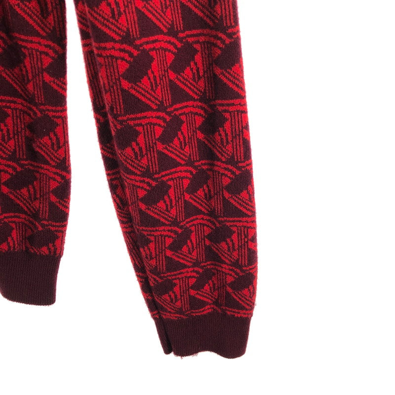 【現状渡し品】【メンズ】 KENZO ケンゾー 総柄ニット セーター クルーネックニット 147-260512-sy-03-otoh カラー：レッド系 万代Net店