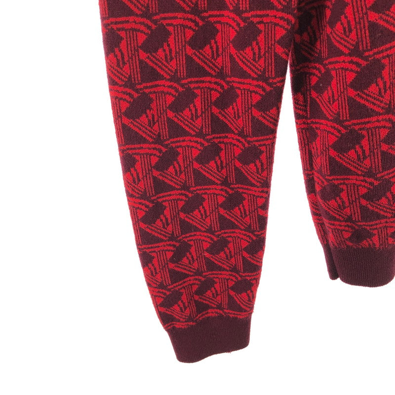 【現状渡し品】【メンズ】 KENZO ケンゾー 総柄ニット セーター クルーネックニット 147-260512-sy-03-otoh カラー：レッド系 万代Net店