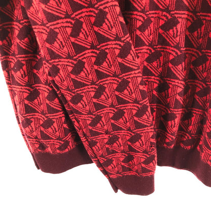 【現状渡し品】【メンズ】 KENZO ケンゾー 総柄ニット セーター クルーネックニット 147-260512-sy-03-otoh カラー：レッド系 万代Net店