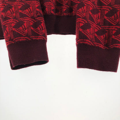 【現状渡し品】【メンズ】 KENZO ケンゾー 総柄ニット セーター クルーネックニット 147-260512-sy-03-otoh カラー：レッド系 万代Net店
